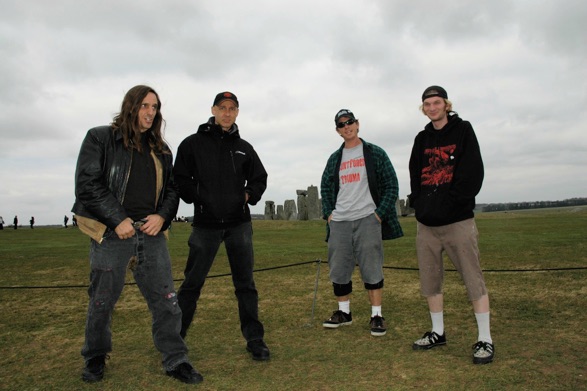 Europe - Stonehenge. Dave, Ron, Felix DRI & Mike 2008