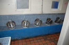 British bucket urinals.